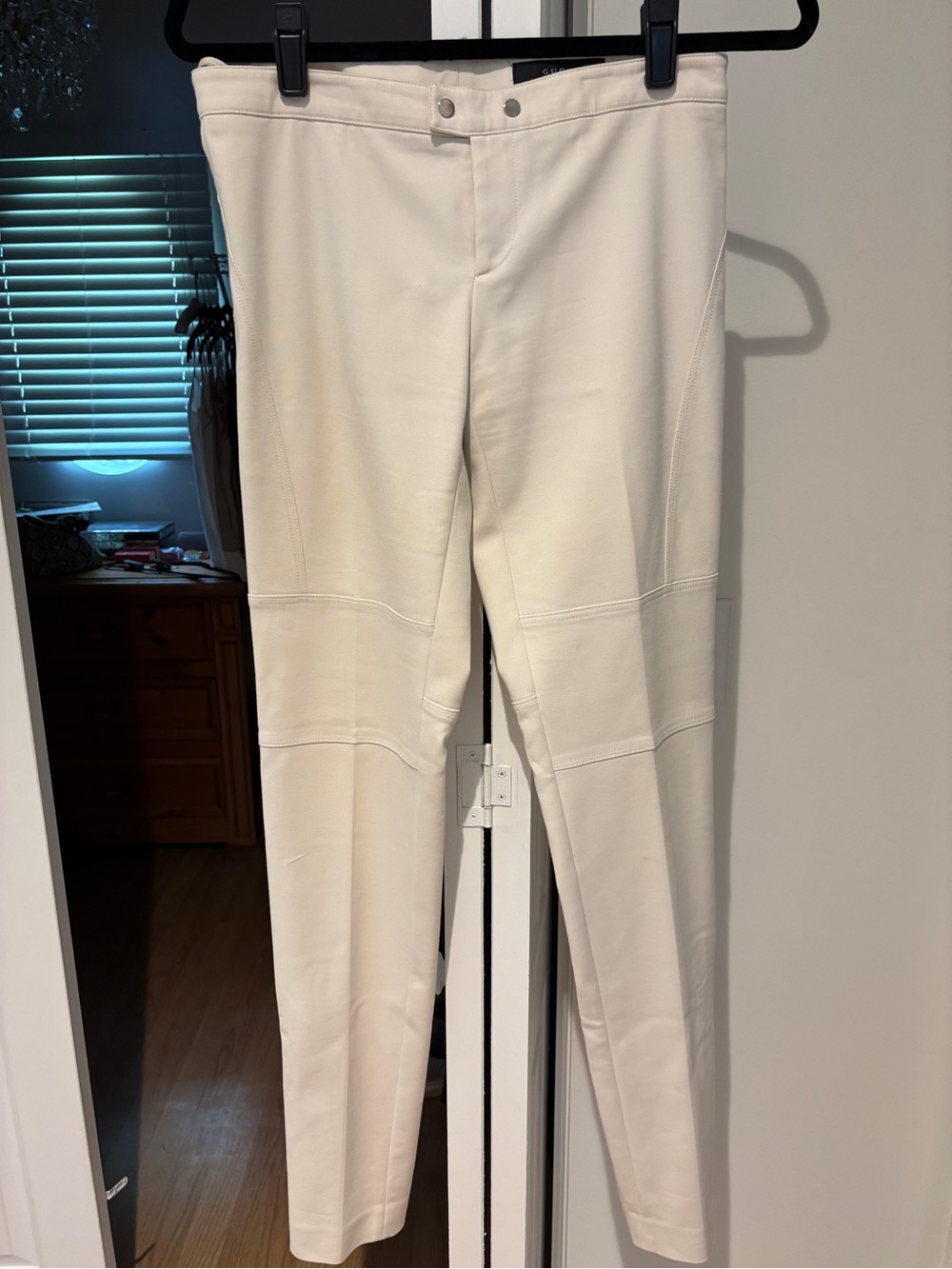 Gucci Cream Slim-Fit Chino Pants